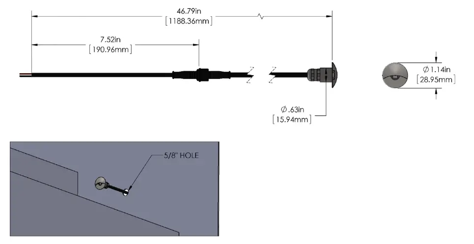 SUPER BRIGHT LEDS RSL-x RSL-Series Recessed LED Step Lights - Drawings