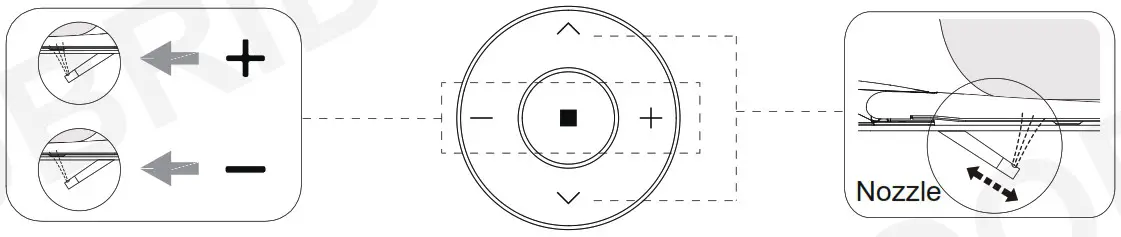 WOODBRIDGE LT611 Intelligent Compact Elongated Dual Flush Wall Hung Toilet - Nozzle position adjustment