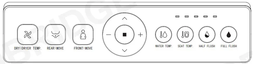 WOODBRIDGE LT611 Intelligent Compact Elongated Dual Flush Wall Hung Toilet - cover