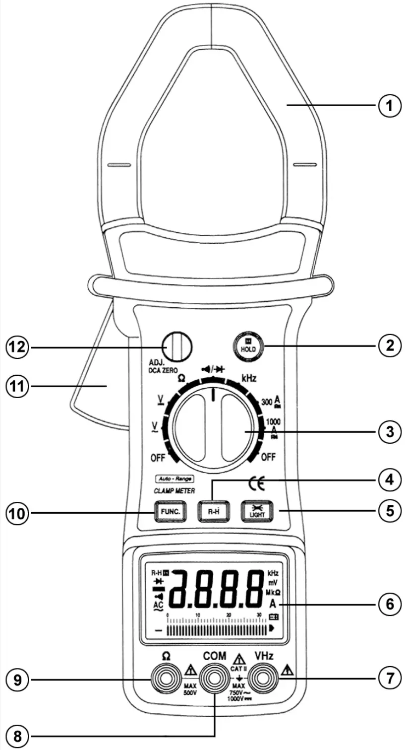 velleman DCM268 AC &amp DC CLAMP METER - FIG 5
