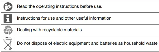 Symbols in the documentation