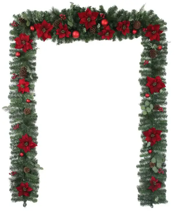HOME ACCENTS Holiday GIP0NB007D00 Christmas Garland feature