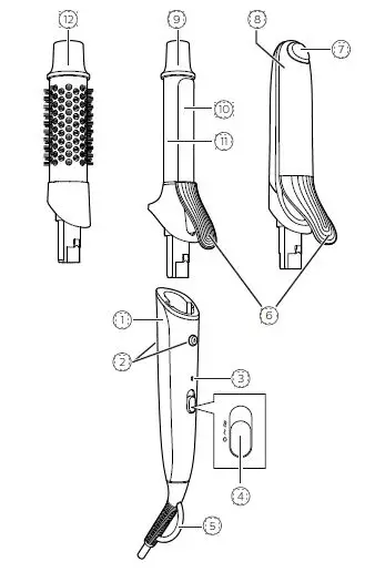 PHILIPS BHH822 Stylecare Multi Styler 1
