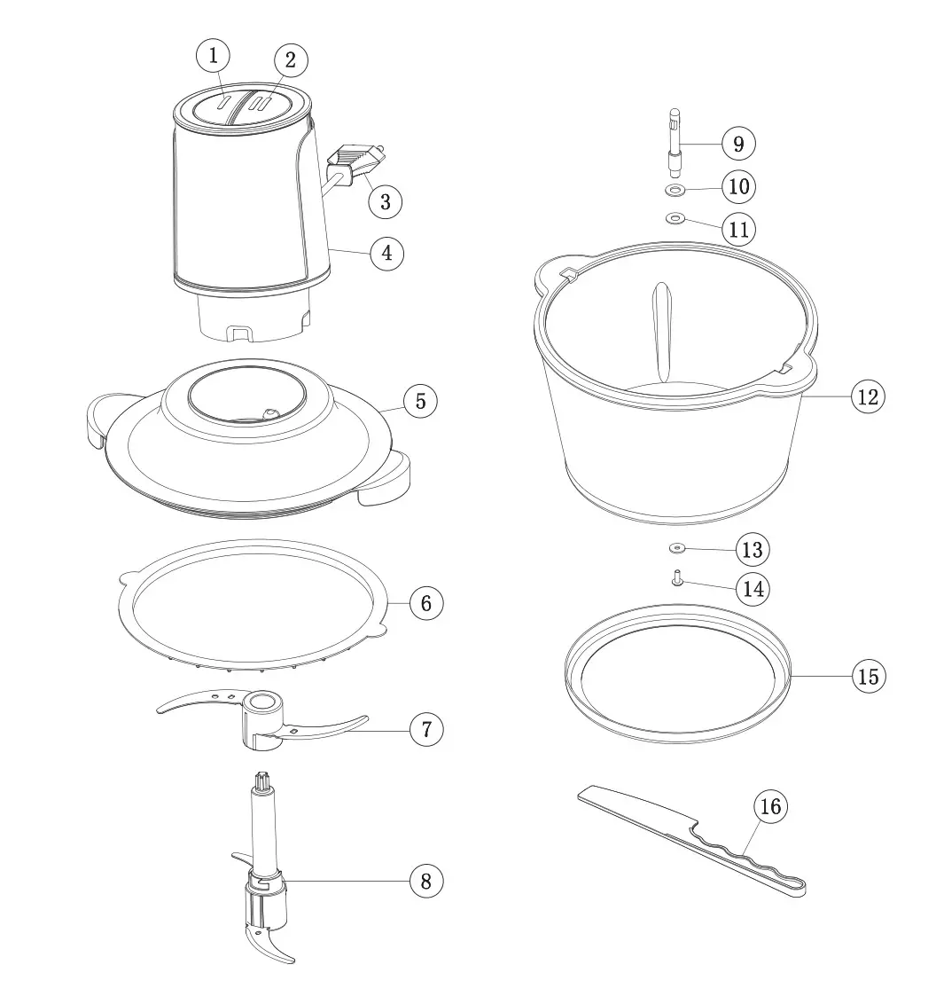 TEESA TSA3227 Food chopper - overview
