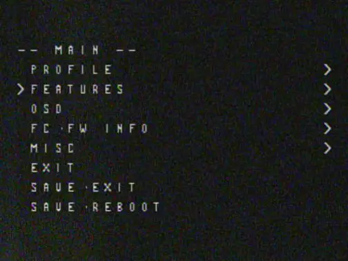 Holybro Atlatl HV micro - In the OSD menu