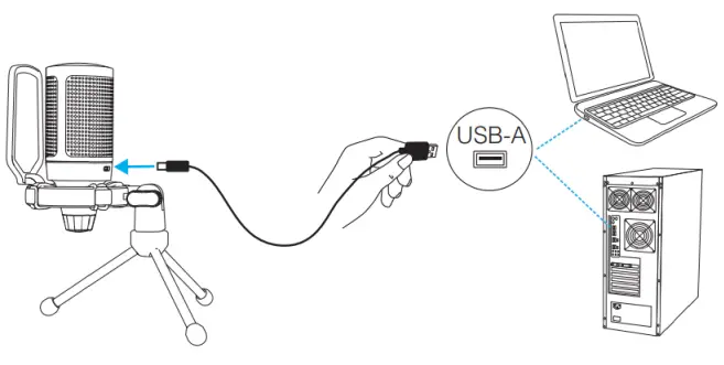 FIFINE A6V Gaming USB Microphone for PC PS5-fig5
