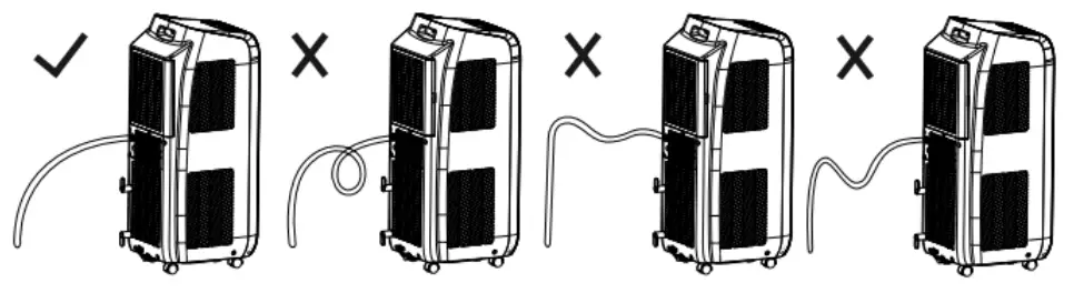 argo V 1221 PORTABLE AIR CONDITIONERS (LOCAL) - drainage tube