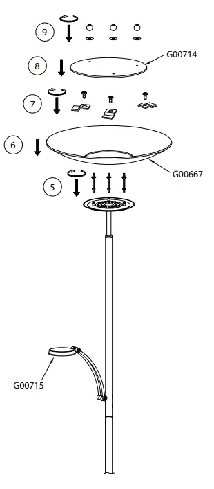 Paul Neuhaus 833411 Alfred LED Uplighter Brass 4