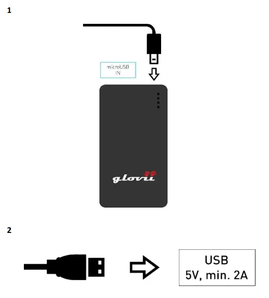 glovii GQ5 Heated Slippers Socks - fig5