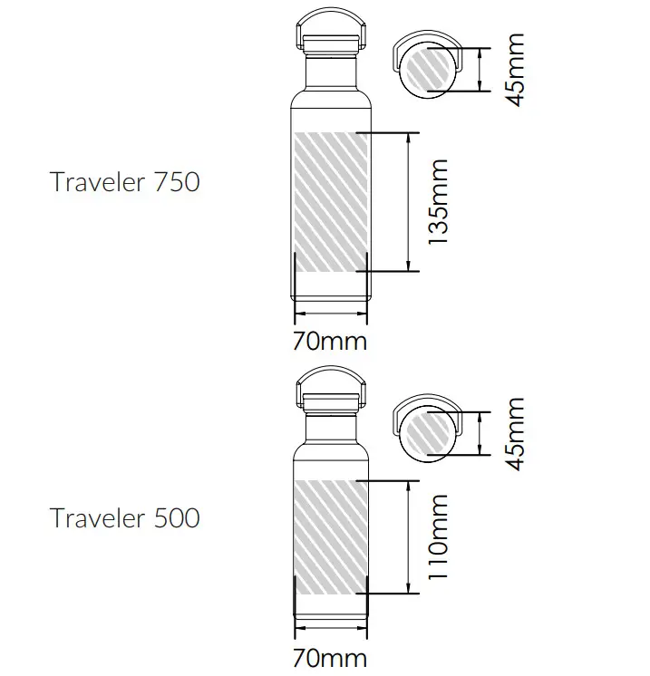 flashbay Traveler Personalised Water Bottle