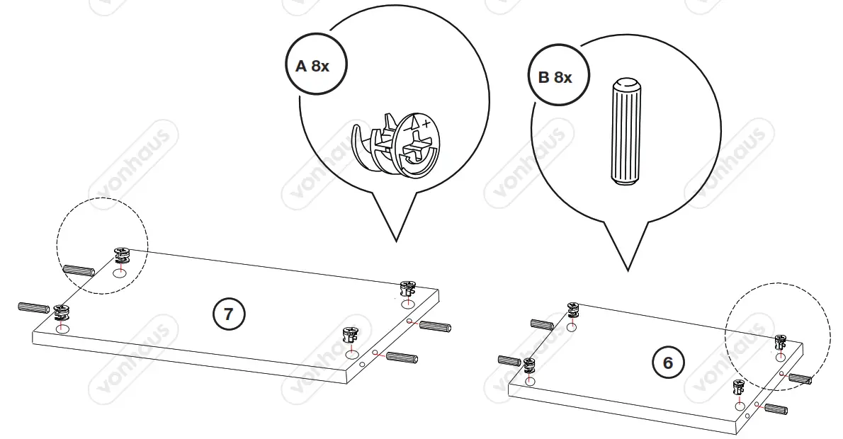 VonHaus 3000038 Capri Oak Shelving Unit and Bookcase - fig 4