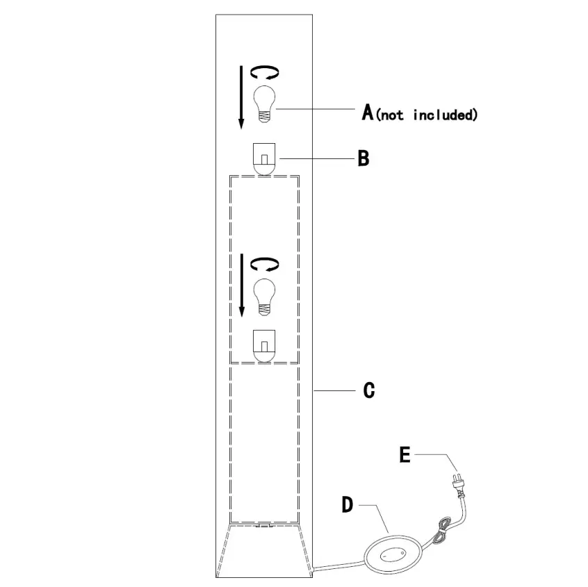 Beacon LIGHTING 259937 Forest Floor Lamp