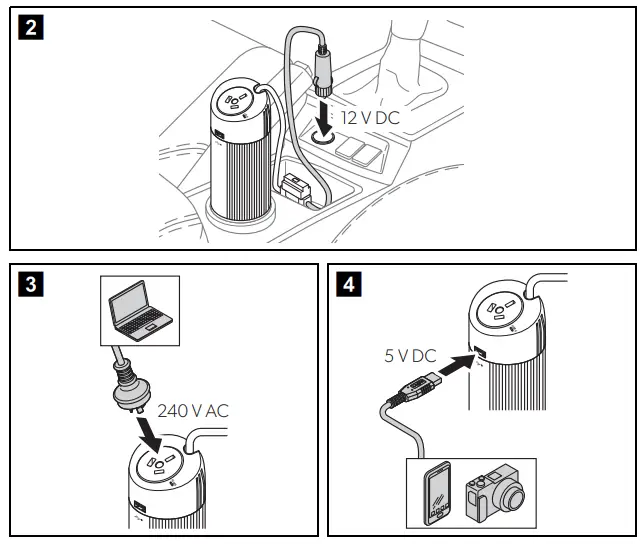 DOMETIC MCI 150 12 Power and Control Sinepower Inverter - Connecting