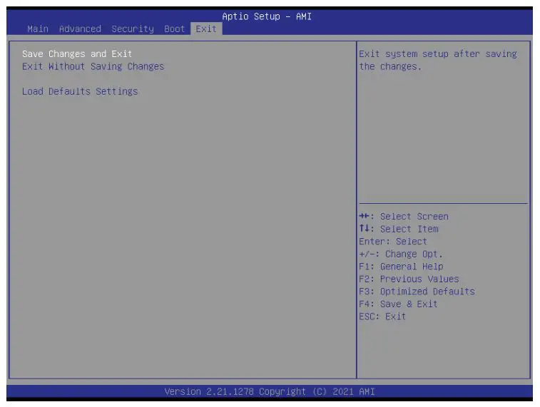Shuttle DS20U Series XPC BIOS Barebone PC - Exit
