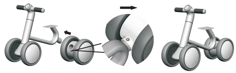 PHAT PT BK 219 Blue Kids Balance Tricycle - fig 4