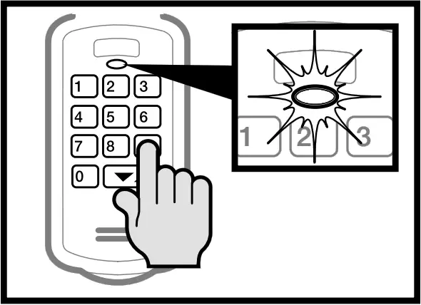 GENIE GK R Wireless Keypad - Fig 2