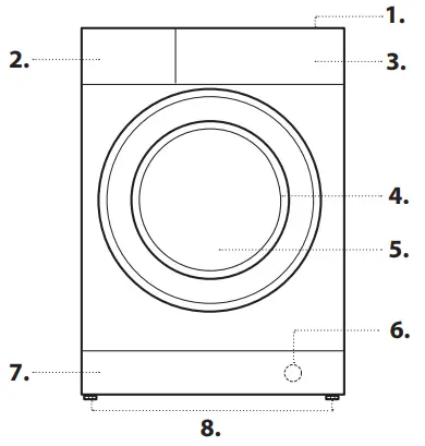 Whirlpool NDD 10726 DA UK Freestanding Washer Dryer - fig 3