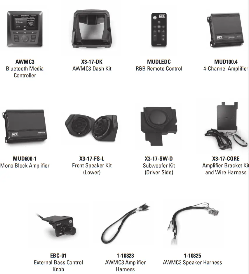 MTX AUDIO X3-17-THUNDER3 Maverick X3 ds Turbo Thunder - Contens