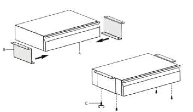 vivo -DESK-AC03B -Black -Pull-Out -18Inch-Under-Desk-Drawer-fig-3