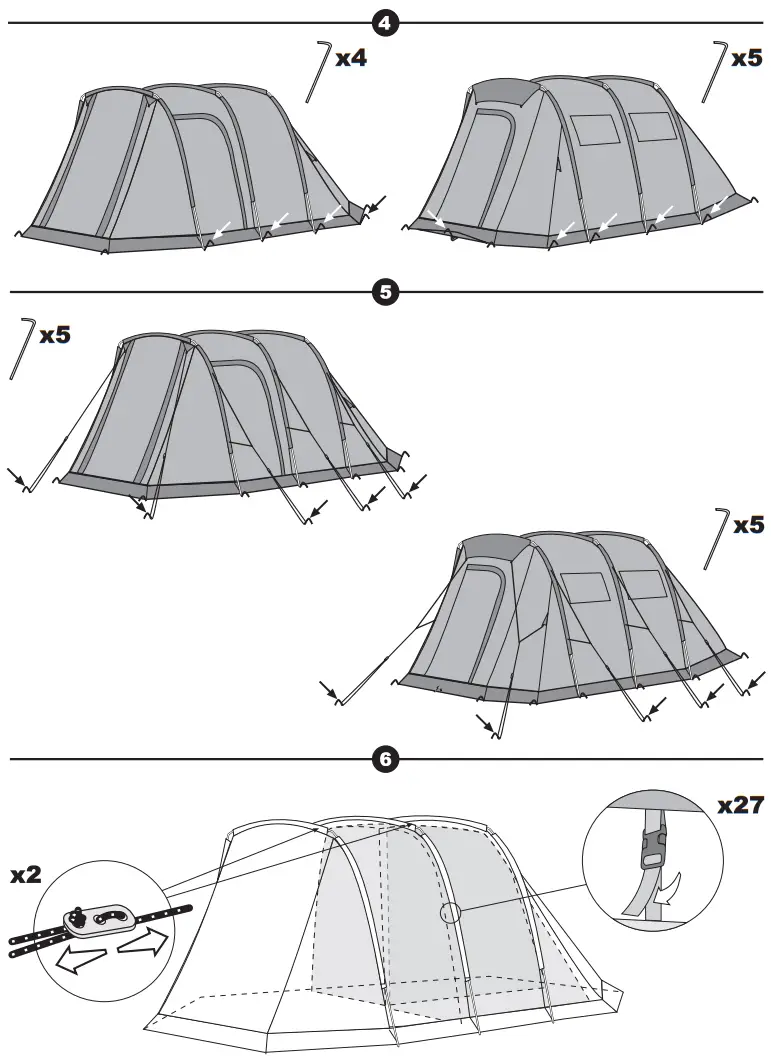 FERRINO CHANTY 5 DELUXE.FH11 5-person camping tent fig 1