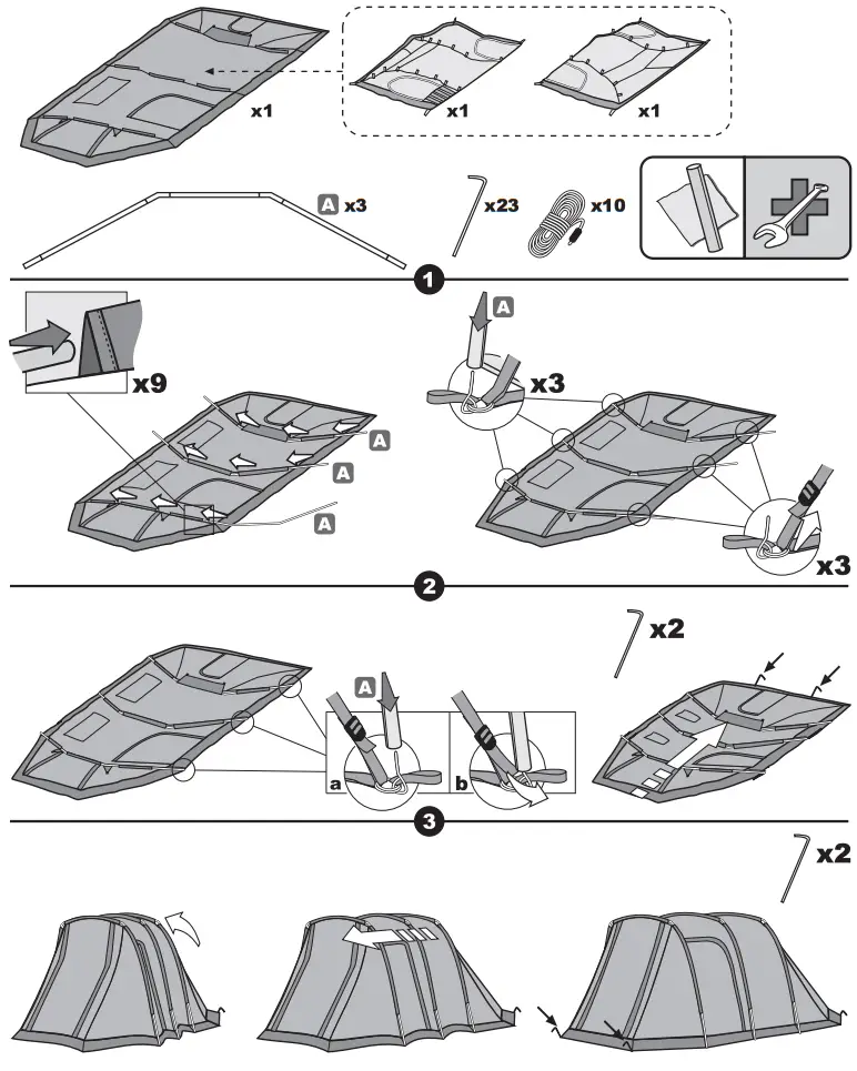 FERRINO CHANTY 5 DELUXE.FH11 5-person camping tent fig 2