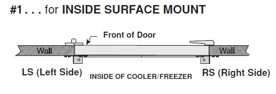 Curtron PP-C-080-4884 Polar-Pro Flexible Swinging Door for Walk-In Coolers & Freezers, 48" wide x 84" high -fig- (1)