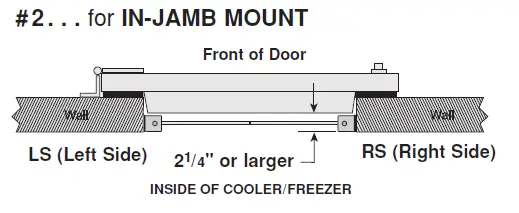 Curtron PP-C-080-4884 Polar-Pro Flexible Swinging Door for Walk-In Coolers & Freezers, 48" wide x 84" high -fig- (2)