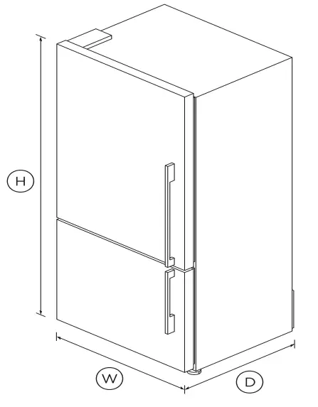 FISHER PAYKEL E522BLXFD5 Freestanding Refrigerator Freezer-fig2