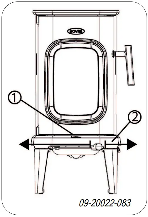 DOVER SAGA107 Wood Stove - Figure 4