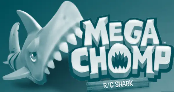 MEGA CHOMP R C Shark 1.5V AA LR06 logo 1