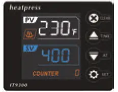 Innovation 3805N Tshirt Heat Transfer Printing Machine - CONTROL SETTING