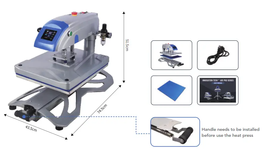 Innovation 3805N Tshirt Heat Transfer Printing Machine - Single Platen