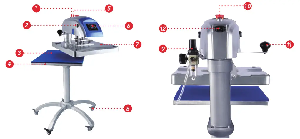 Innovation 3805N Tshirt Heat Transfer Printing Machine - Single Platen2