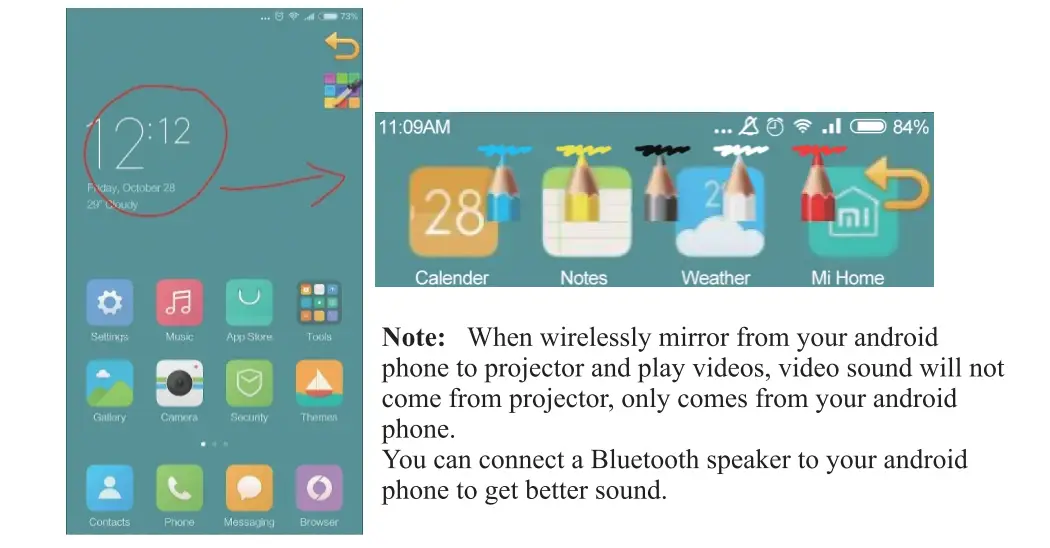CAIWEI 4200 Lumen Wireless Android Projector-17