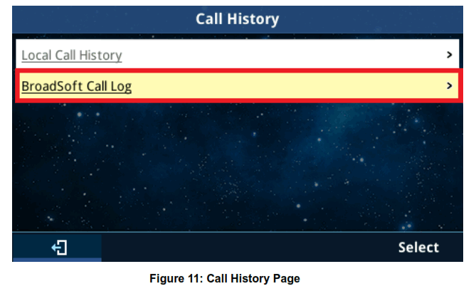 GRANDSTREAM GXP2130 BroadWorks Xsi Directories and Call Logs - fig 12