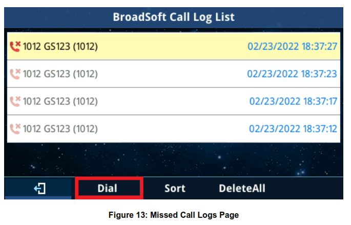 GRANDSTREAM GXP2130 BroadWorks Xsi Directories and Call Logs - fig 14