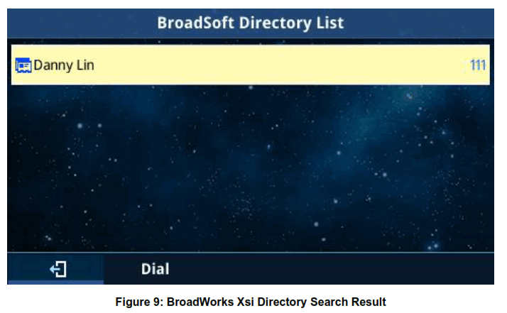 GRANDSTREAM GXP2130 BroadWorks Xsi Directories and Call Logs - fig 9