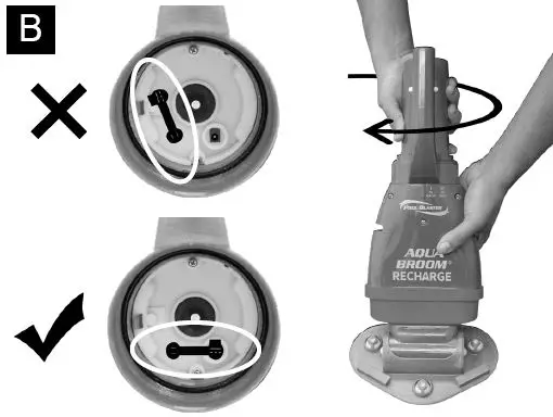 POOL BLASTER 14101AL Aqua Broom Recharge Cordless Vacuum-3