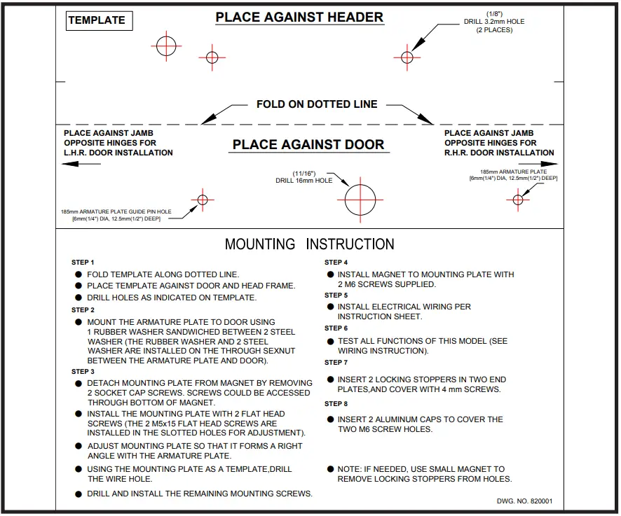 BEA UL MAGLOCKS 600LB Electromagnetic Locks-FIG3