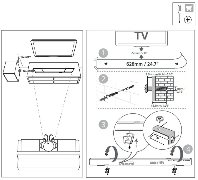 PHILIPS TAB8507 8000 Series Soundbar - 2