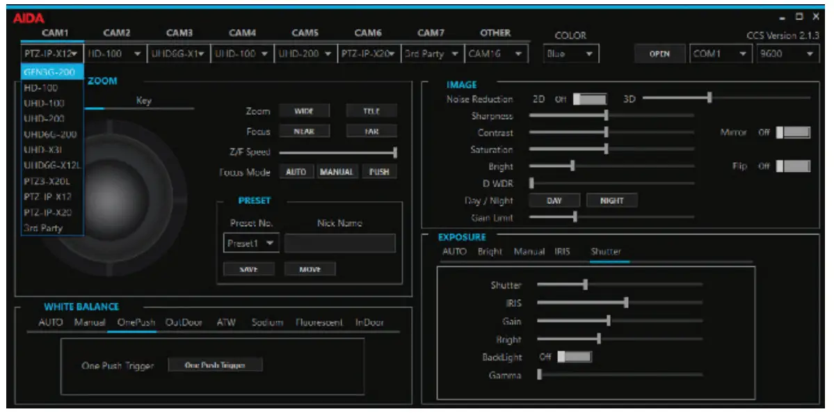 AIDA CSS-USB VISCA Camera Control Unit and Software - Figure 14