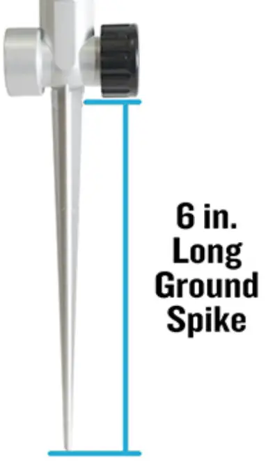ROTATING SPIKE SPRINKLER