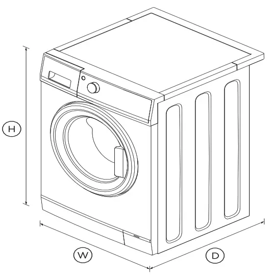 FISHER and PAYKEL WH2424F1 Front Load Washer 2.4 cu ft Time Saver - 1
