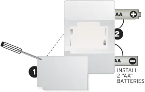 Acurite 00612 Weather Thermometer - Install Batteries 1