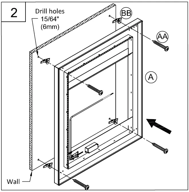 PROGRESS LIGHTING P300455 Rectangular Frameless Bathroom Vanity Mirror 4