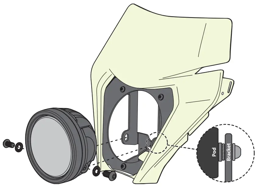 DENALI LAH.24.10000 LED Headlight Mount - fig 4