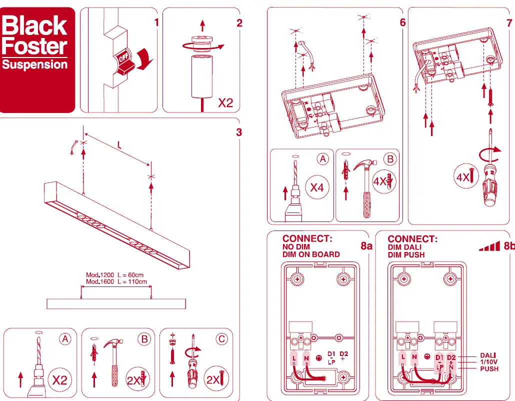 ARKOSLIGHT Black Foster Suspension 1