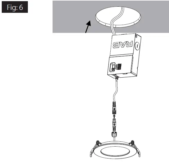 RAB WFRL6R139FADWS 6-Inch Recessed LED Wafer Downlight-10