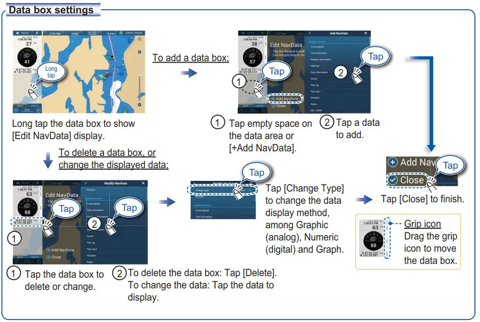 Data box settings