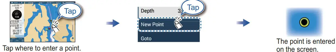 How to enter a point